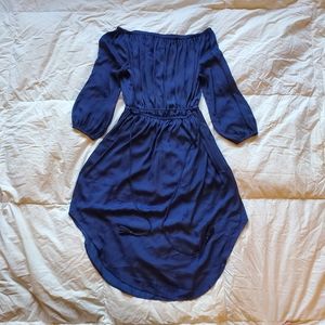 GAP Navy Blue Off Shoulder Dress